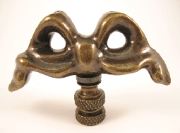 Finial:  Bow Knot. 1 7/8 overall