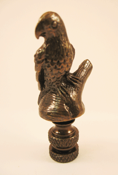 Finial: Bronze Bird. 2 1/2" overall