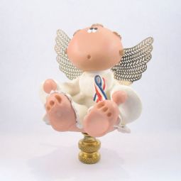 Lamp Finial:  Cute Baby Angel  USA