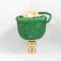 Lamp Finial:  St. Patrick's Day Pot of Gold