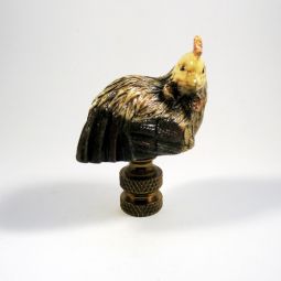 Lamp Finial Small Resin Chicken Asian Style