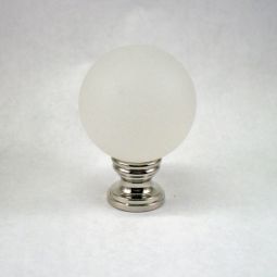 Lamp Finial:  Frosted Acrylic Ball 35mm