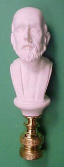 Bust of a Man 3 1/2 inch finial