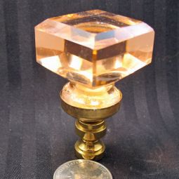 Lamp Finial Square Glass Knob