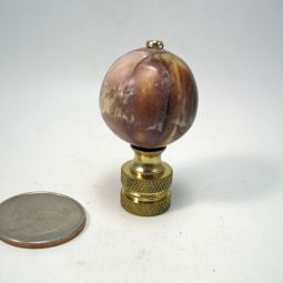 Lamp Finial Laminated Natural Materials Ball