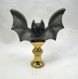 Lamp Finial Halloween Resin Bat