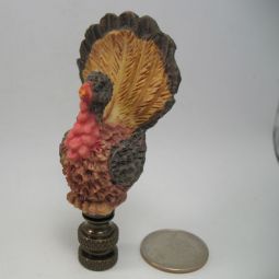 Lamp Finial Thanksgiving Turkey
