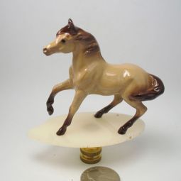 Lamp Finial Tan Horse Collectable