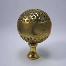 Lamp Finial Large Vintage Brass Ball