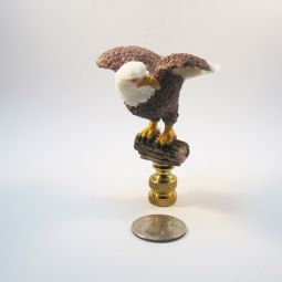 Lamp Finial Majestic Cast Resin Eagle