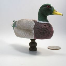 Lamp Finial Mallard Duck