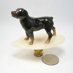 Lamp Finial Great Rottweiler Collectable