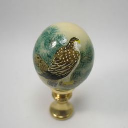 Lamp Finial Jade Egg Painted Bird Decoration