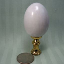 Gray  /White Marble Egg Lamp Finial