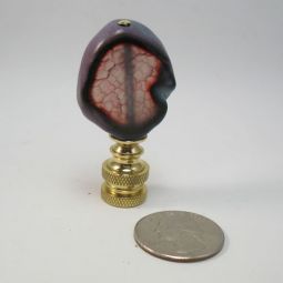 Lamp Finial Small Purple Stone Geode