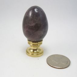 Lamp Finial Purple Amethyst Egg
