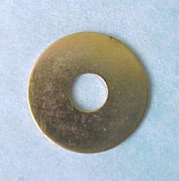 Brass Plated Shade Washer 1 inch diameter slips 1/4-27