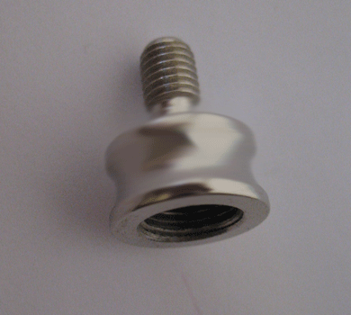 Nickel Nozzle 1/4-27 to 3/8"    7/8"  overall