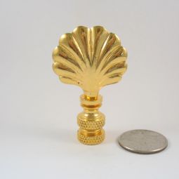 Lamp Finial Gold Plated Brass Shell
