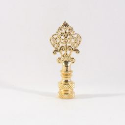Lamp Finial Filigree Pointed Arrow Gold Plated