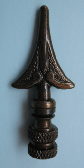 Lamp Finial:Small Arrow. 2 1/2" tall overall