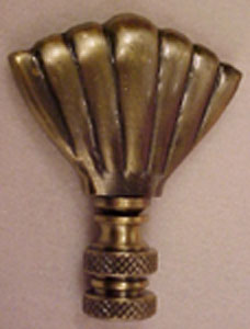 Lamp Finial: Fan 2 1/4 inch finial