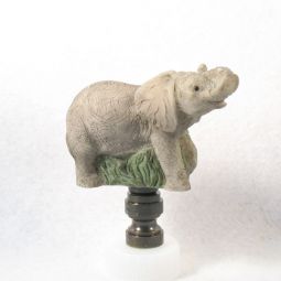 Lamp Finial:  Resin Elephant