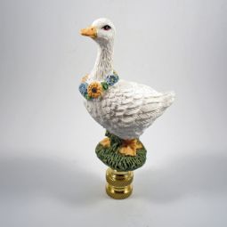 Lamp Finial Mother Goose Bird Resin