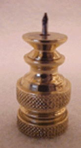 Finial Base Swivel Brass with Pin