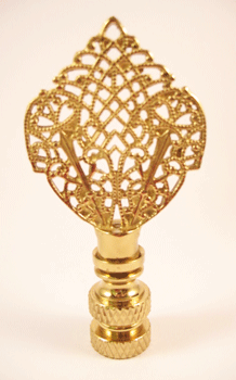 Finial:  Pointed Filigree.  2 3/4" out of stock