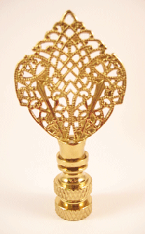 Finial:  Pointed Filigree.  2 3/4" out of stock