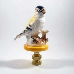 Lamp Finial Bone China Vintage Bird