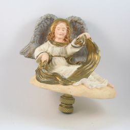 Lamp Finial, Christmas Angel, Vintage Found Object