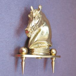 Lamp Finial:  For Clip on Shade, Horse Head