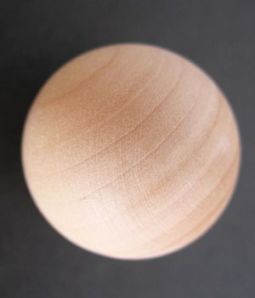 Lamp Finial:  Wooden Ball 1 1/4" diameter.