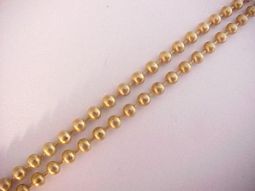 12 inches of Large Brass Ball Chain #6 sold by the foot