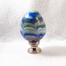 Lamp Finial:  End of Day Vintage Egg