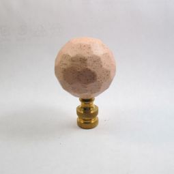 Lamp Finial,  Pink Flecked 32mm Ball