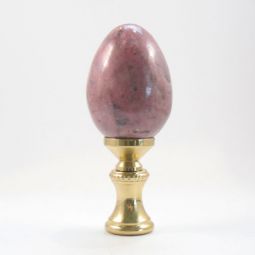 Lamp Finial:  Rosy Jasper Egg