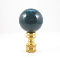 Finial:  Med Green Acrylic Ball 2" overall