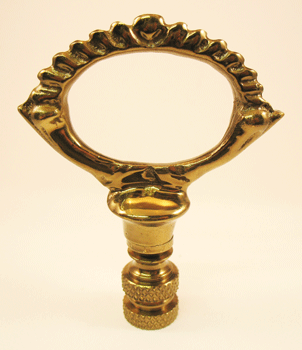 Finial: Oval Loop.  2 3/4" overall