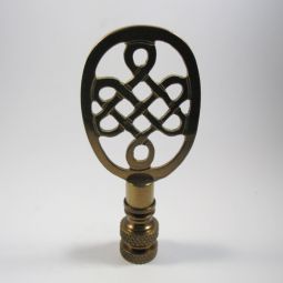antiqued brass life knot